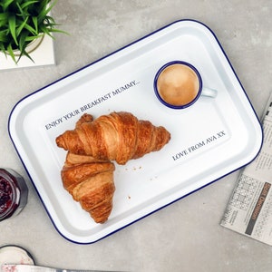 Personalised Breakfast in Bed Tray, Mothers Day Gift, Mummy&#39;s Breakfast Tray