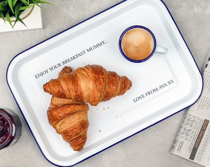 Personalised Breakfast in Bed Tray, Mothers Day Gift, Mummy's Breakfast Tray