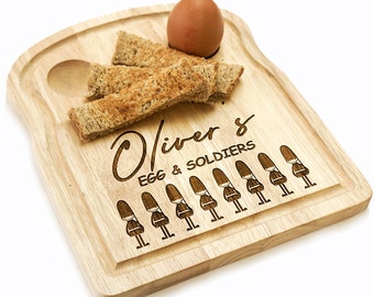Personalised Egg & Soldiers Board Making Breakfast Time Fun For Kids