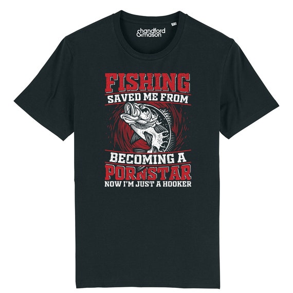 Let's Go Fishing - Black T-shirts with Fishing Designs | Birthday Gift Idea For A Fishing Enthusiast | Just Love Fishing Gift