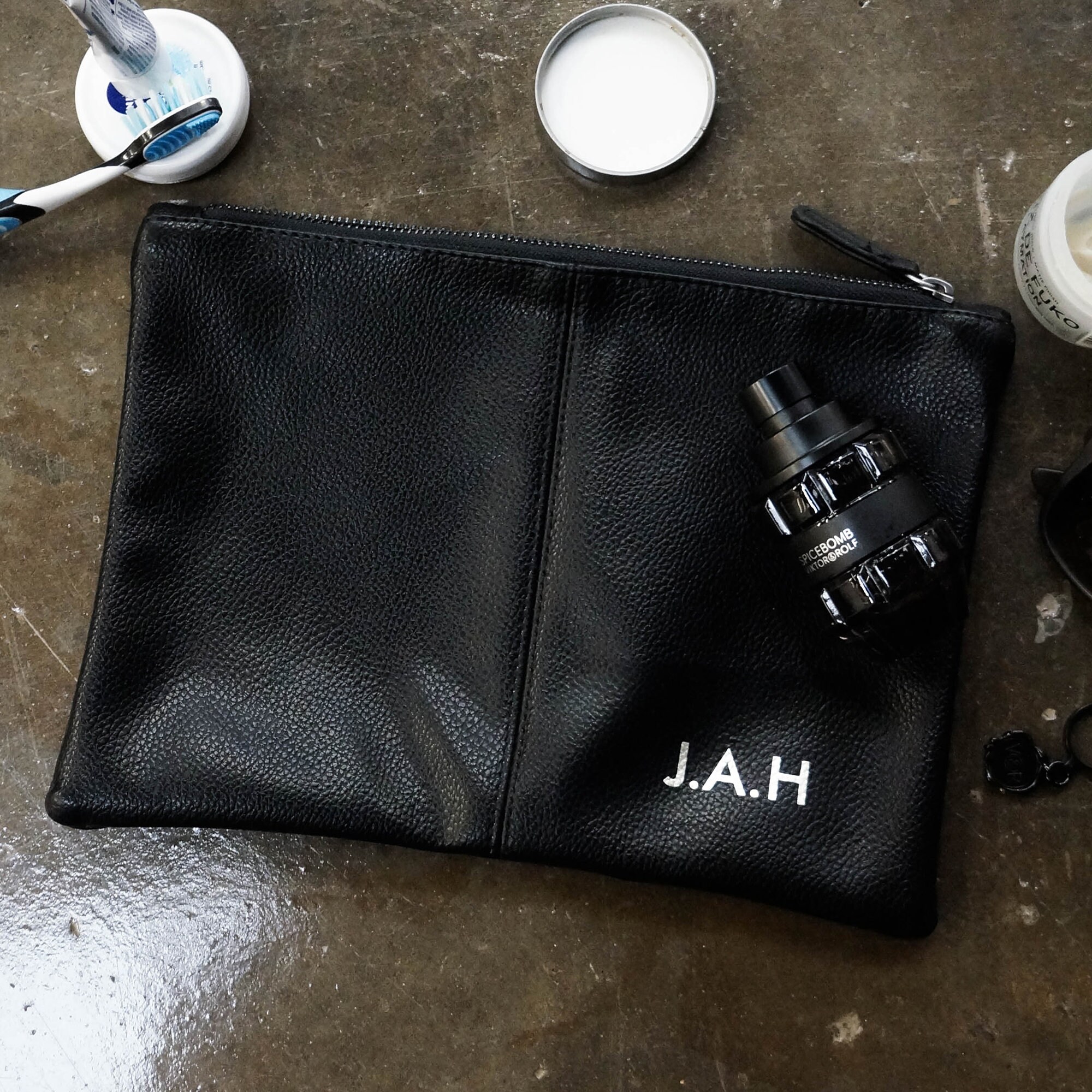 Personalised Men's Wash Bag Man Bag Pouch For Toiletries. Etsy
