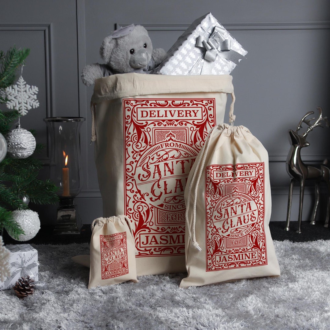 Sacos Navideños Bolsitas NavideÃ±as Para Confites ≫ Saco De