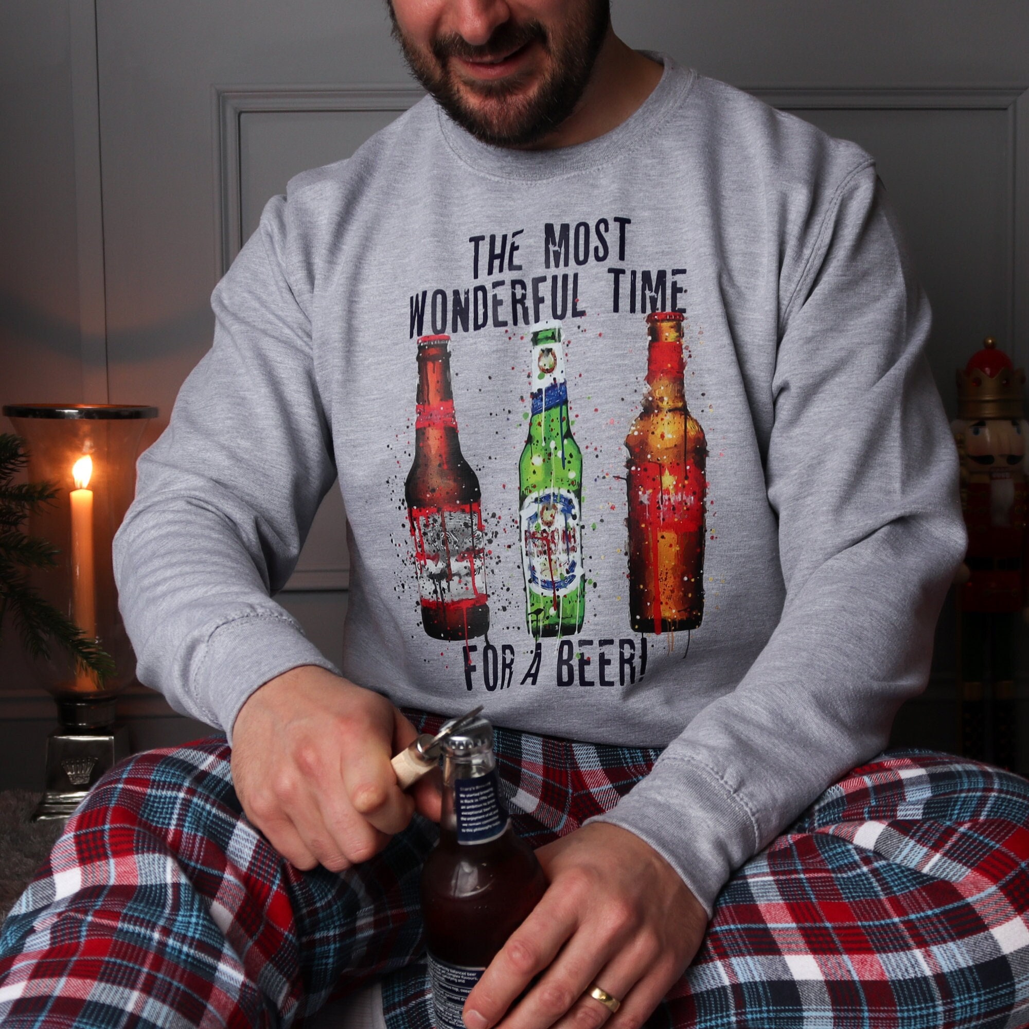 bier weihnachtspullover