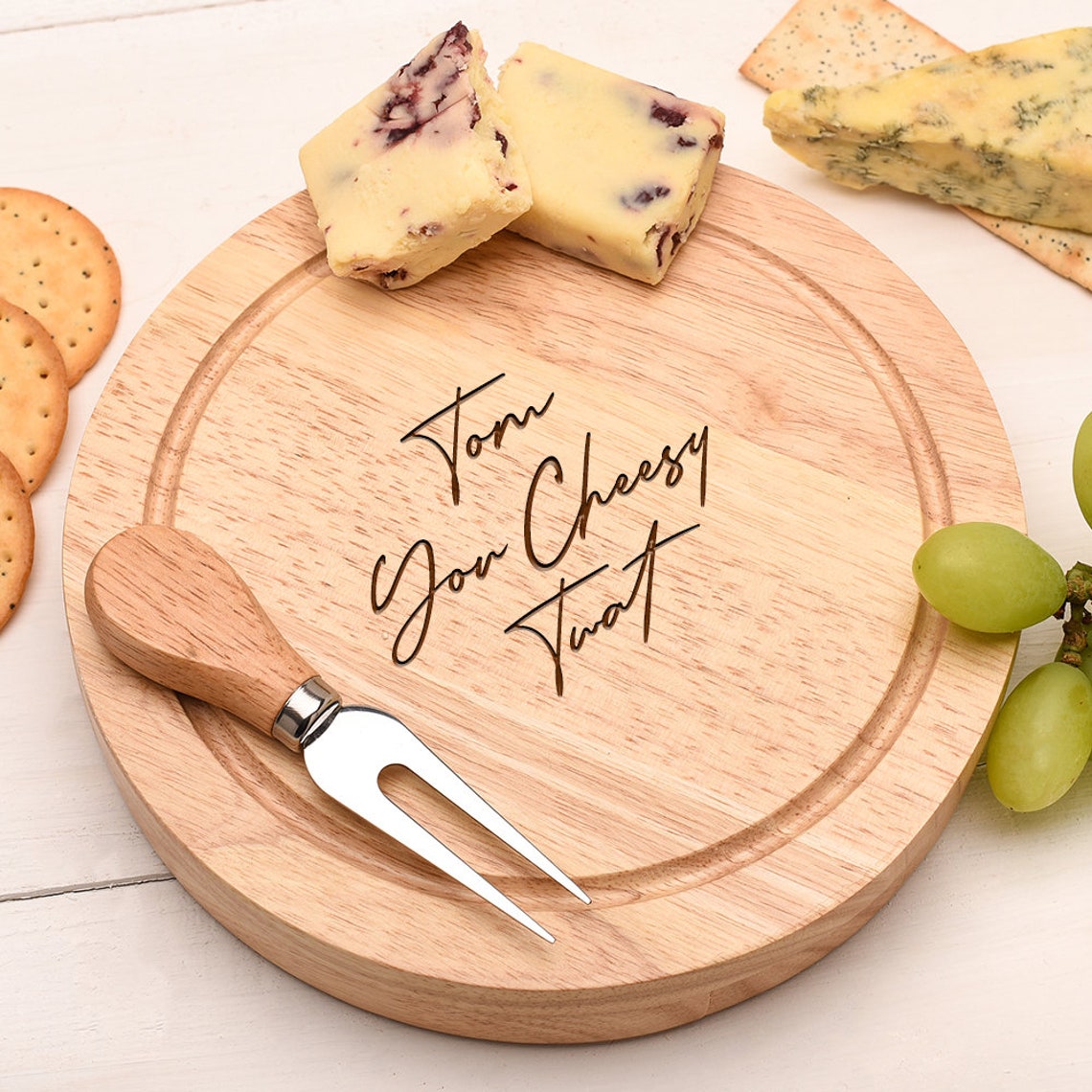 Funny Personalised Cheese Board Great for a Cheesy Person Etsy