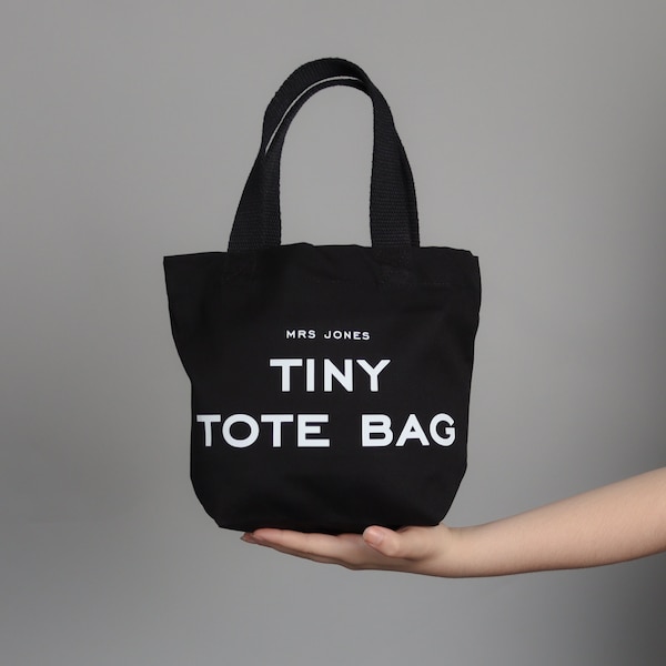 The Tiny Tote Bag Personalised Birthday Gift Bag For Special Occasions 18th, 21st, 30th, 40th Suprise Tote Bag For Life