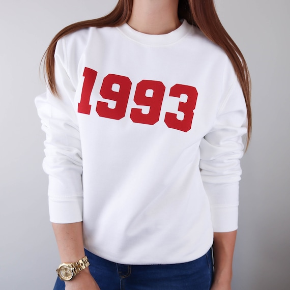 Personalised year sweatshirt online