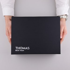 Gepersonaliseerde geschenkdoos getuige, stalknecht, geschenkdoos Usher. Geschenkdoos cadeauverpakking ALLEEN ideeëndoos