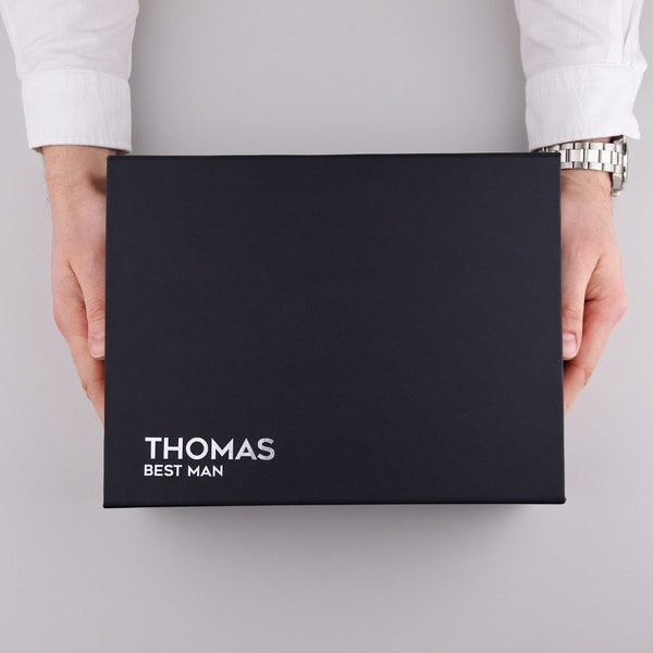 Coffret cadeau personnalisé pour homme d'honneur, garçon d'honneur, huissier. Idée cadeau pour mariage meilleur homme UNIQUEMENT