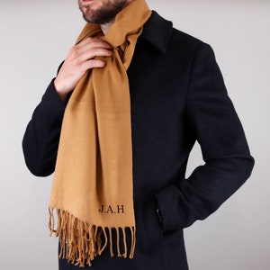 Men's Personalised Winter Soft Touch Scarves Great Gift Idea For Him This Christmas