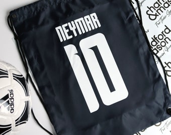 Personalised Back to School Football Boot PE Gym Drawstring Bag Sack School Supplies