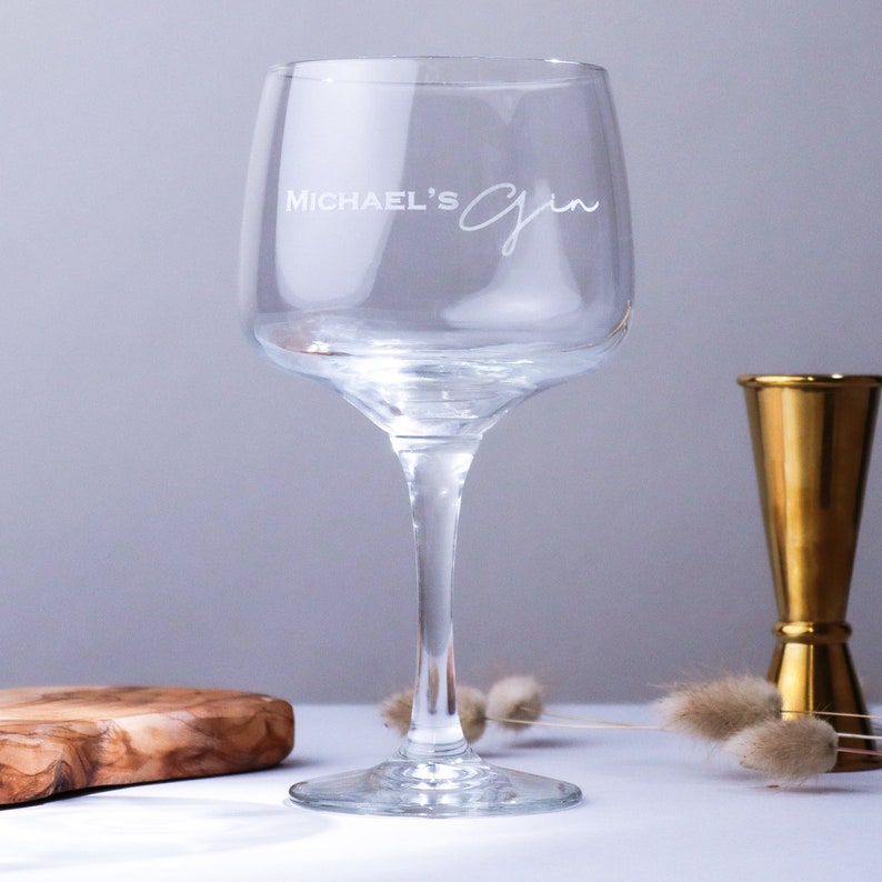 Personalised Gin Glass Perfect Gift for Him Her Birthday Etsy