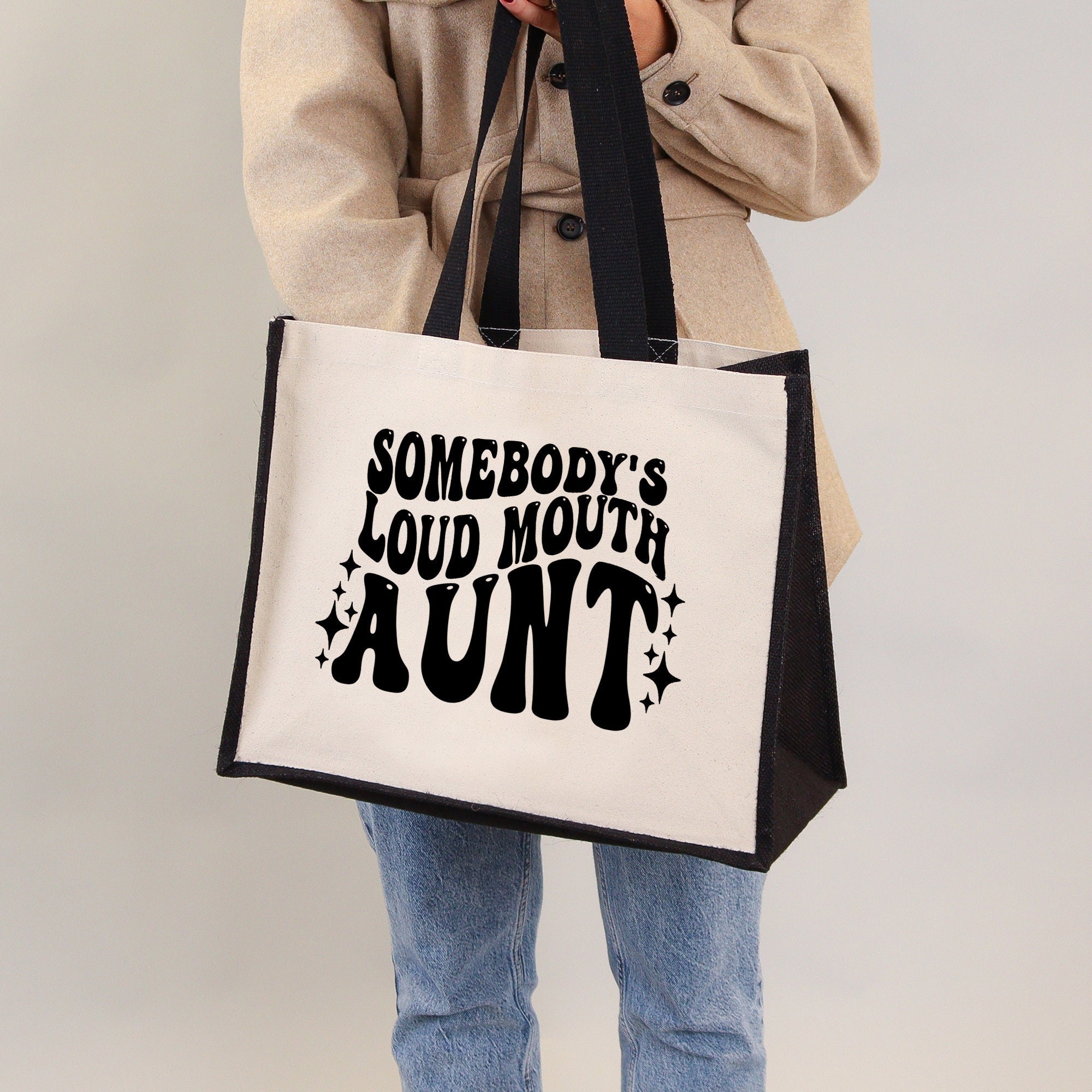 Funny Gift Idea for an Aunt Shopping Eco Friendly Tote Bag 