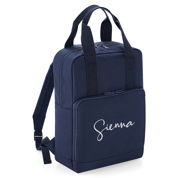 Personalised Back to School Signature Rucksack Backpack Simple and Smart Bag For the New Term
