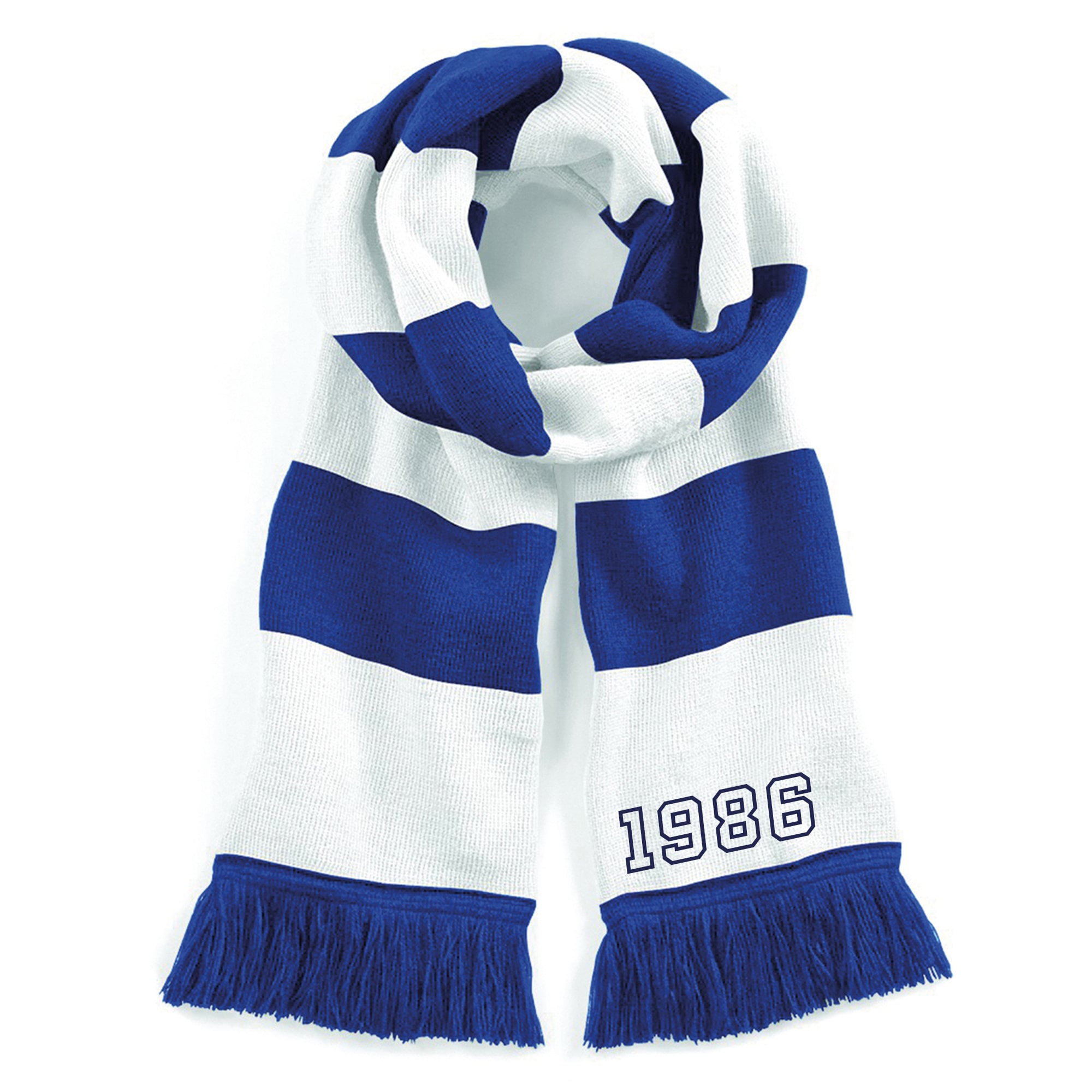 Unisex Personalised Winter Soft Touch Football Scarves Great Gift