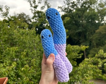 Crochet Gummy Worms Handmade Crochet Sour Gummy Worm Toy Plush