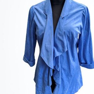 Chaqueta azul mujer vintage 80&#39;s moda Talla M S blazer