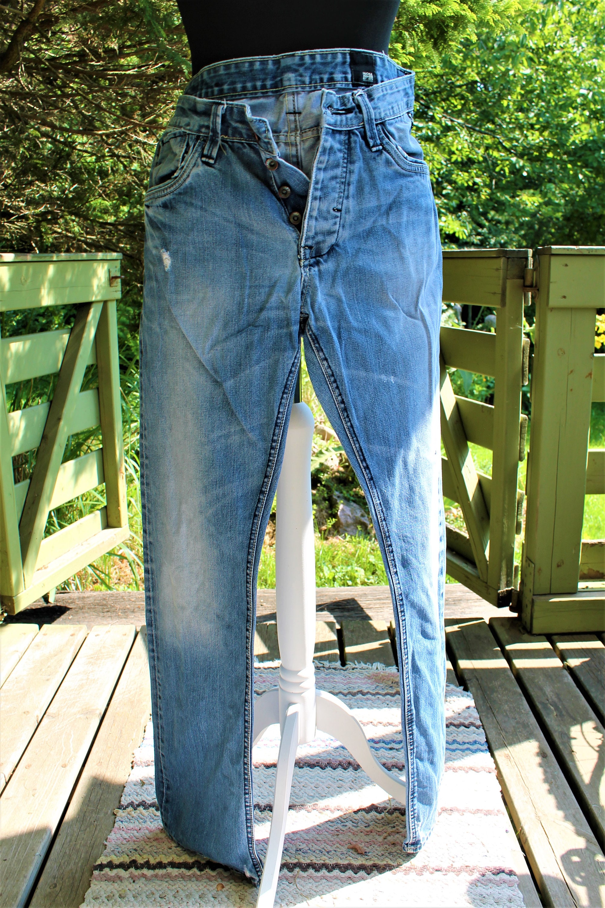 Vintage Blue Jeans Men and Jones JJ75 Gift for Him Size M - Etsy