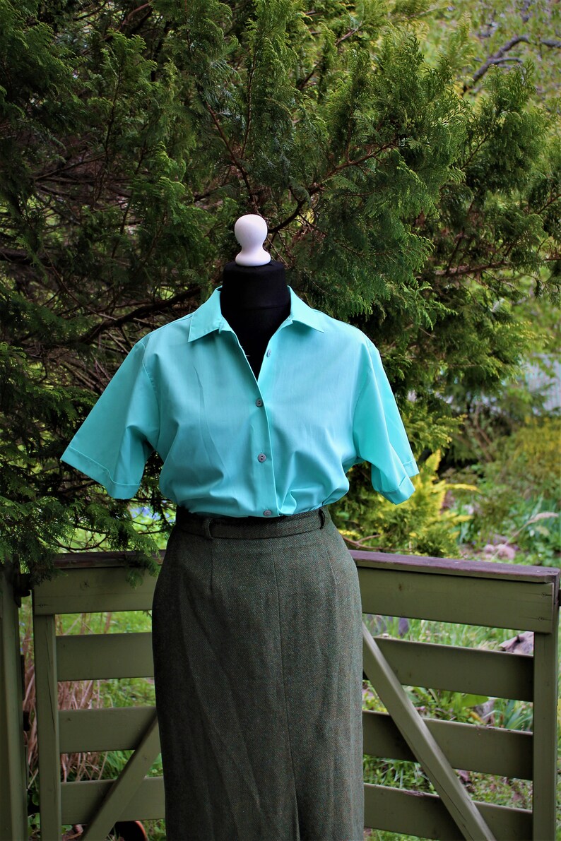 Chemisier Léger Gap Vert Menthe Manches Bonnet - Taille S (6-7 Ans) - Neuf Sans étiquettes
