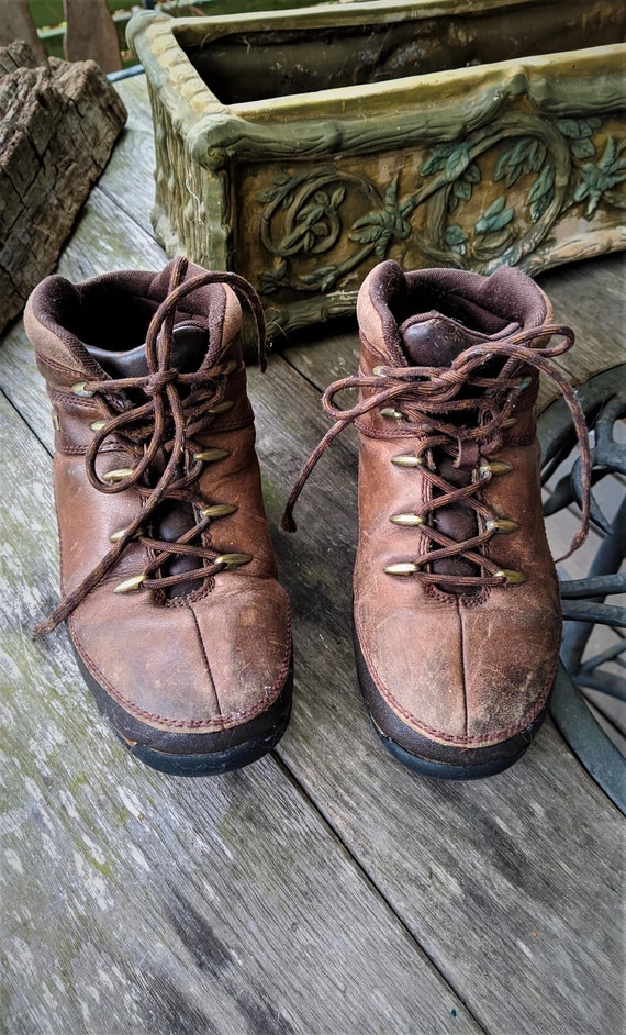 Barry Bek goedkoop Vintage Timberland Shoes Sneakers Boots Leather Brown Unisex - Etsy Israel