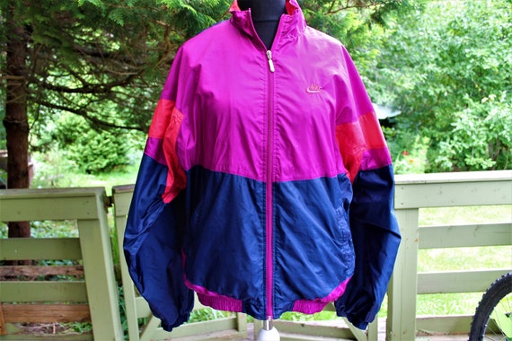 nike purple and blue windbreaker
