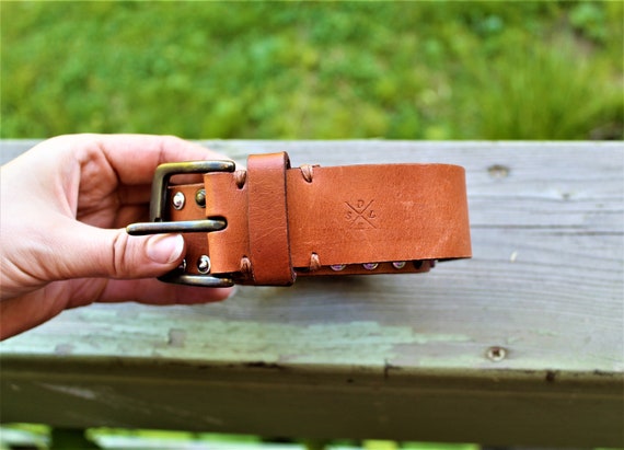 ベルト ADERERROR Deky belt Brown The Winchester: Brown Stitched Ranger 1.50