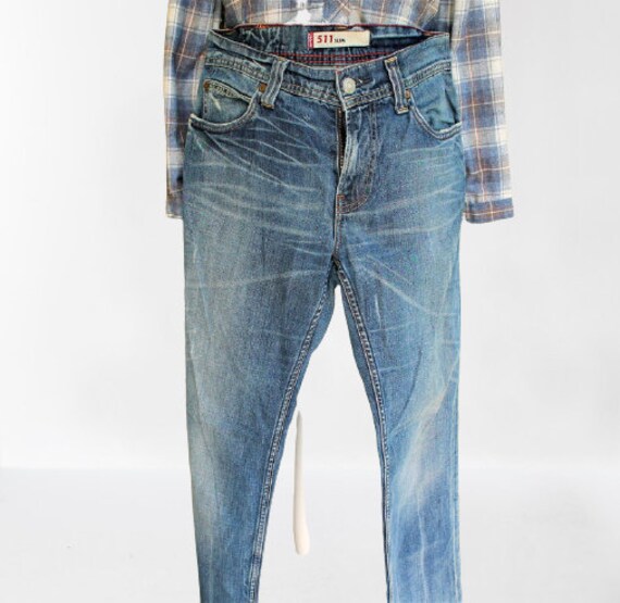 Vintage Lewi Straus 511 jeans slim blue 