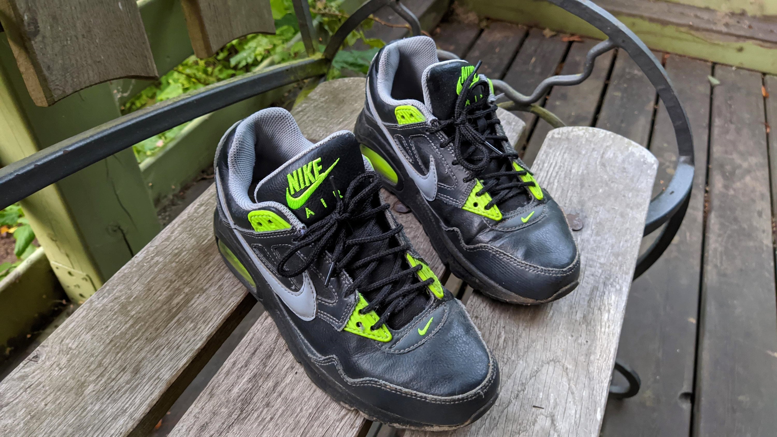 black neon green nike