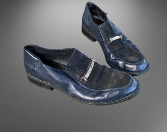 Zapatos de piel negros vintage para mujer Rieker Talla 39 UE/ 8,5 EE. UU./ 6 Reino Unido