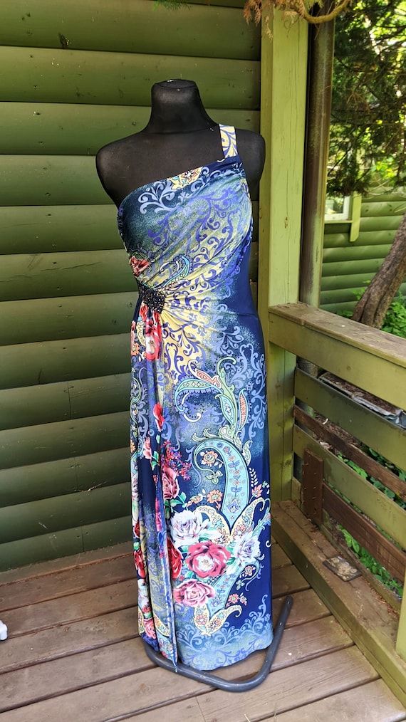 Robe bleu jaune hotsell