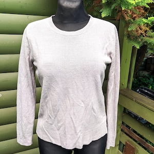 Vintage grey sweater women pullover Size M