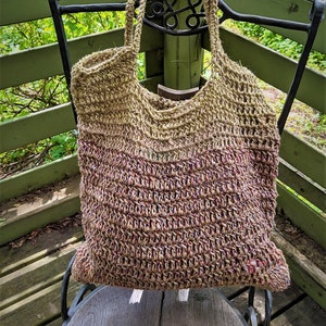Market bag crochet jute eco large gift summer
