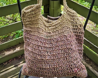 Market bag crochet jute eco large gift summer