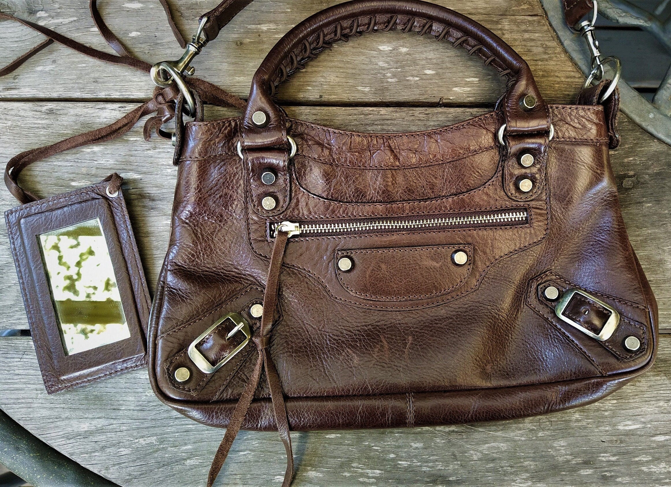Vintage brown Balenciaga bag soft leather shoulder handbag Etsy