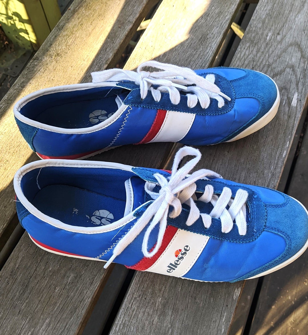 Sneakers blu vintage vintage uomo scarpe Ellese Taglia 43 EU/