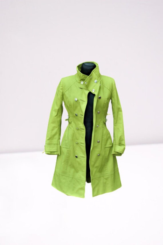 ladies green mac