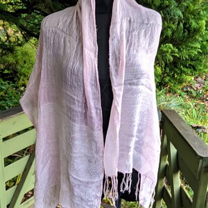 Pink scarf shawl women Christmas gift for her image 3