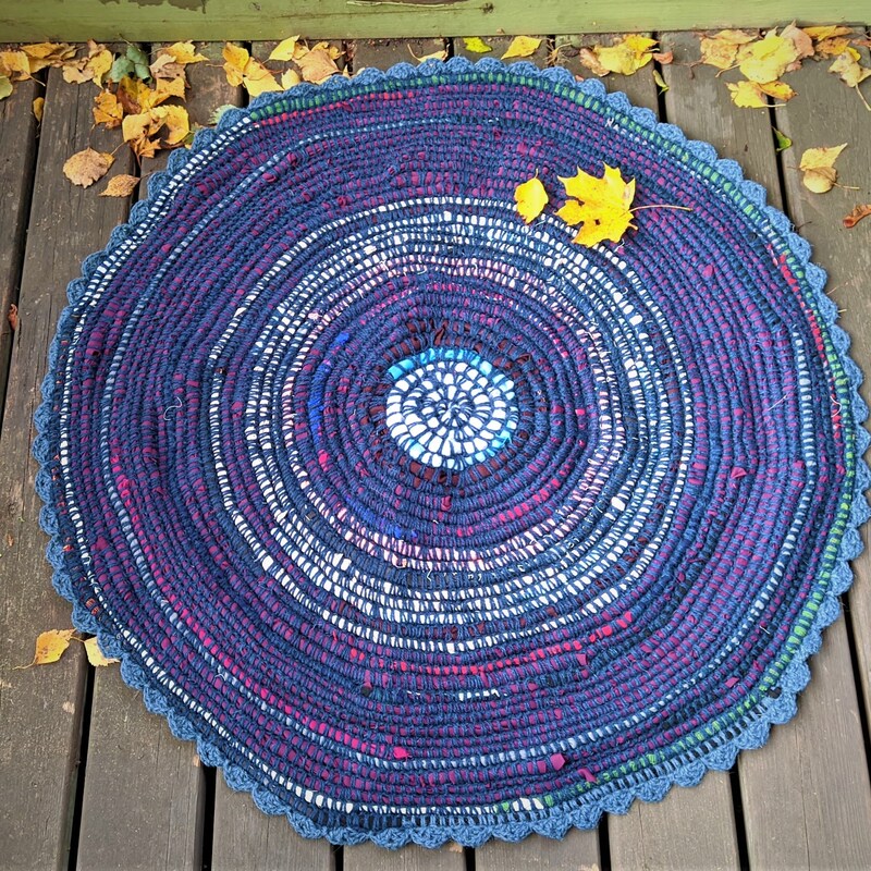 Upcycled Rag Rug - Etsy