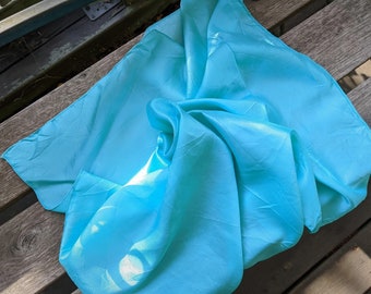 Blue scarf vintage unisex gift for her him