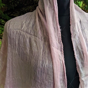 Pink scarf shawl women Christmas gift for her image 5