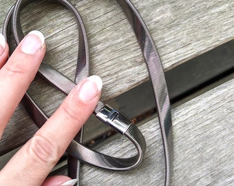 Vintage Metal Belt Braided Women Silver - Etsy display picture 3
