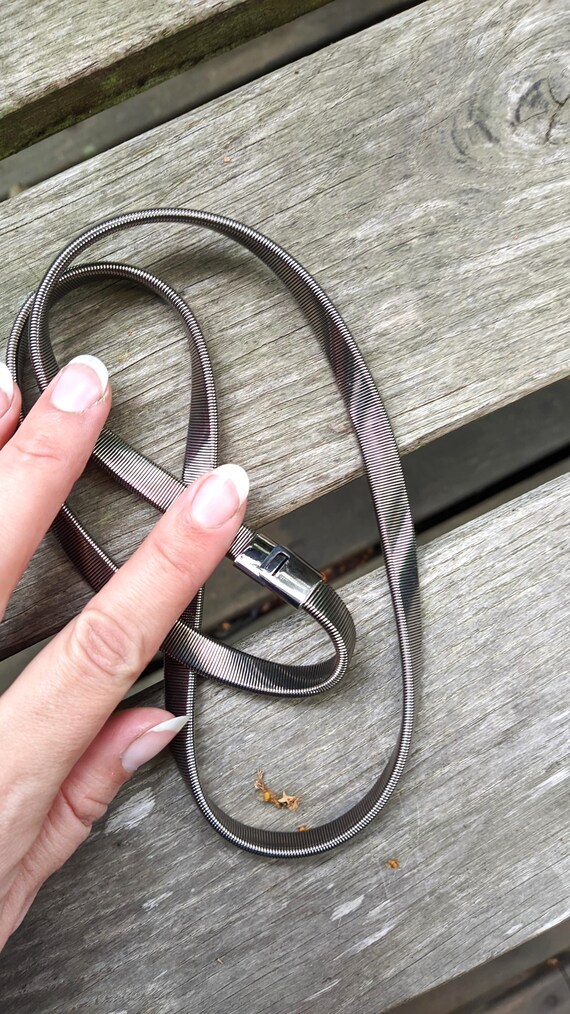 Vintage Metal Belt Braided Women Silver - Etsy