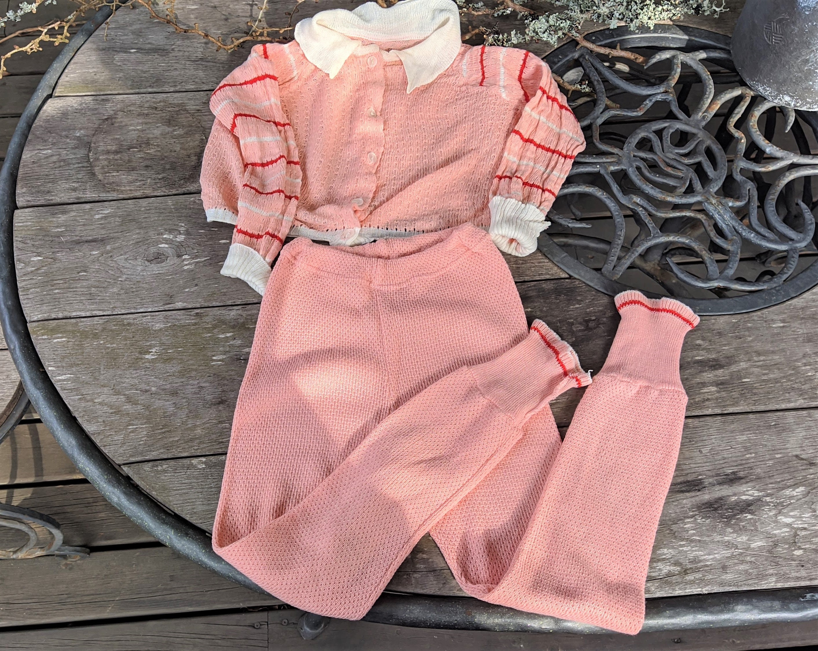 Vintage Baby Clothes Pink Knitted Soviet Union Set of 2 - Etsy Israel