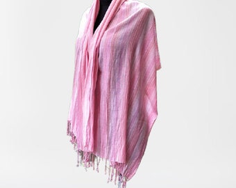 Pink women scarf vintage  wrap shawl gift for her