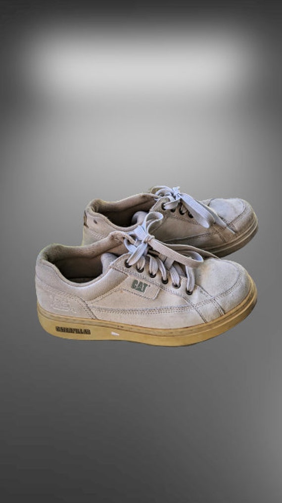 caterpillar white boots