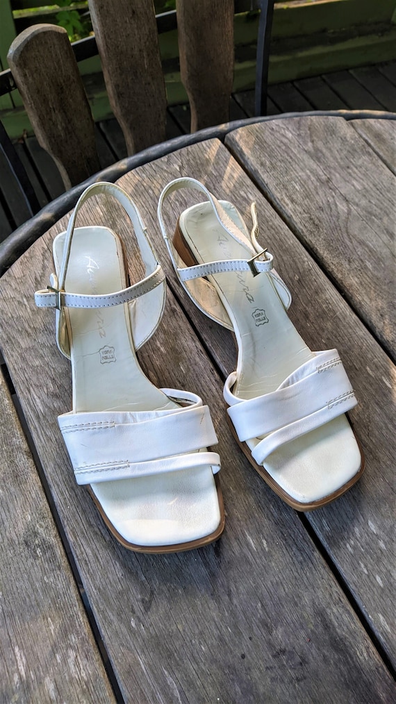 Buy Bata Women Slip-On Solid Heels- White Online