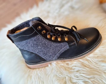 Liebesdirndl Trachten Herrenschuh schwarz