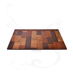 Leather Desk Pad - Brown Table Blotter for Laptop