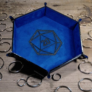Personalized Dice Tray for RPG Board Games With Non-Openable Studs