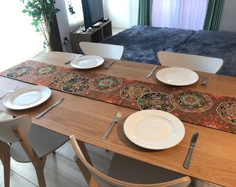 Items Similar To Brown Pentagon Obi Table Runner On Etsy