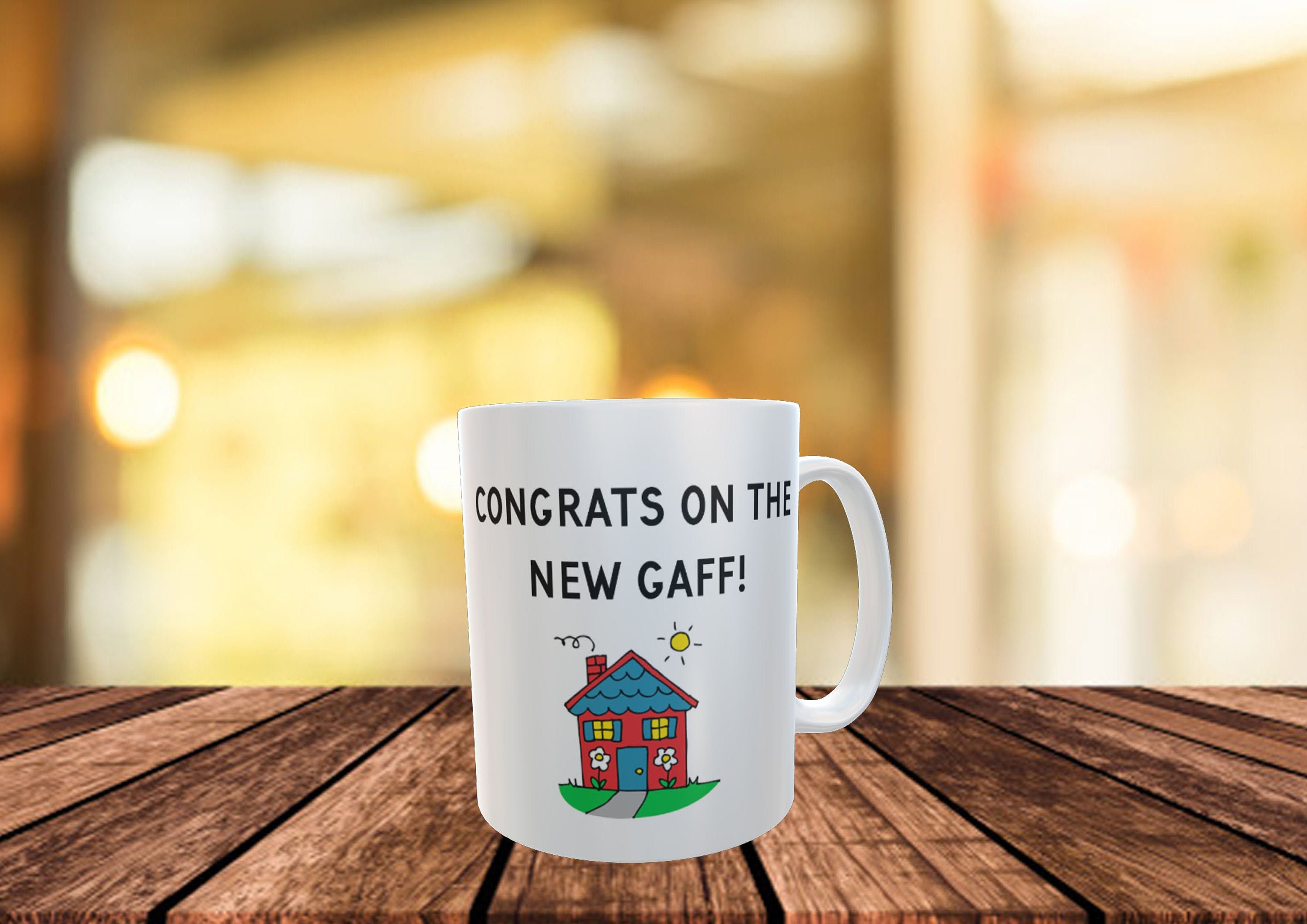 Funny New Home Gift Mug 'Congrats On The New Gaff' Etsy